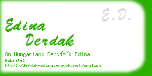 edina derdak business card